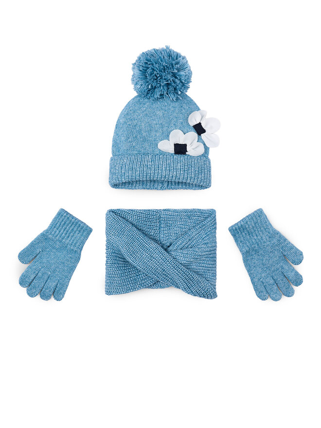 Mayoral Set Mütze, Loop-Schal und Handschuhe Mayoral 10071 Blau
