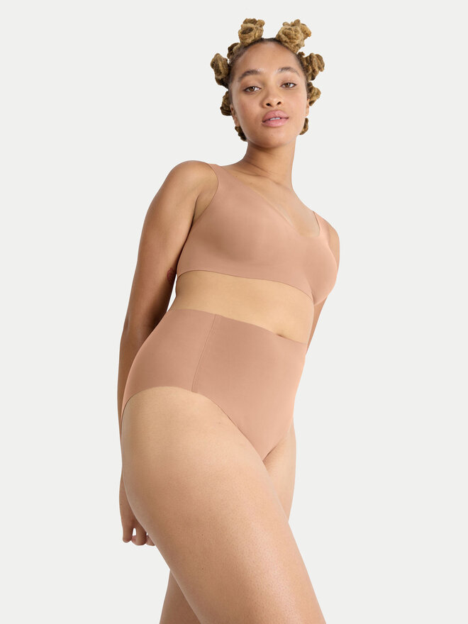 Sloggi Sloggi Klassischer Damenslip mit hoher Taille Zero Feel 10217759 Beige