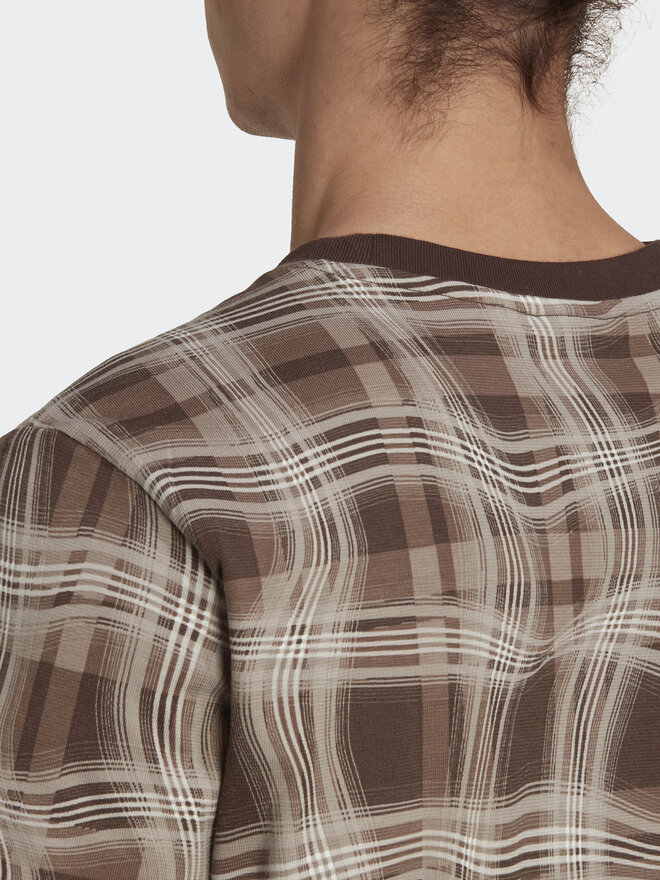 adidas adidas Marškinėliai Reveal Allover Print HK2744 Ruda Regular Fit
