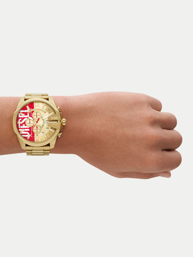 Diesel Uhr Diesel Mega Chief DZ4642 Goldfarben