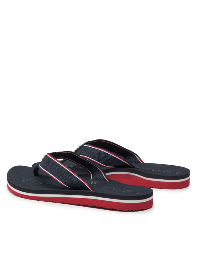 Tommy Hilfiger Flip-flops Tommy Hilfiger Th Hardware Flat Beach Sandal FW0FW06421 Sötétkék