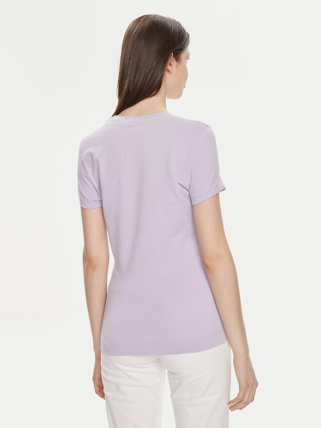 Guess Guess Marškinėliai W4GI30 J1314 Violetinė Slim Fit
