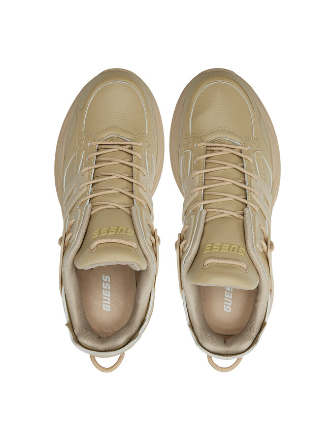 Guess Sneakersy Guess Belluno Low FMTBEL ELE12 Béžová