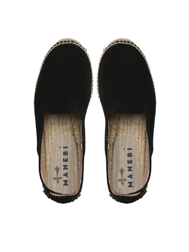 Manebi Еспадрильї Manebi Double Sole Espadrilles K 1.0 D0 Чорний