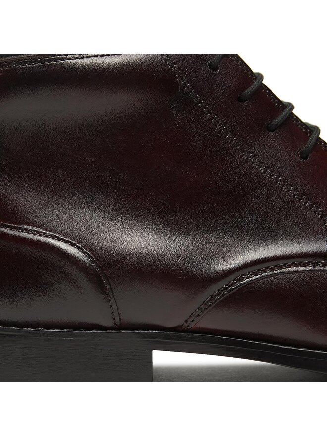 Clarks Schnürschuhe Clarks Craftarlo Hi 261734597 Dunkelrot
