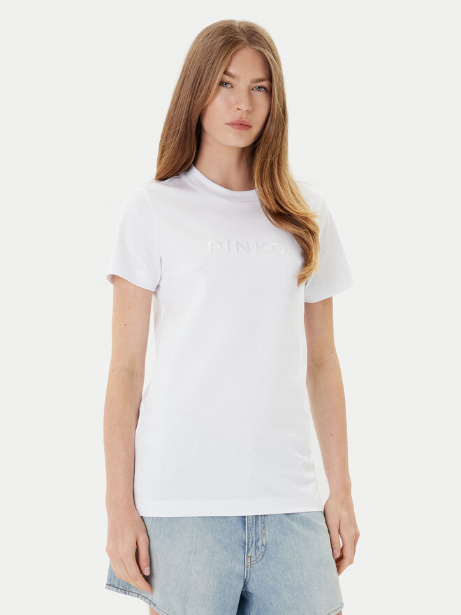 PINKO PINKO Camiseta Start 101752 A2RD Blanco Regular Fit