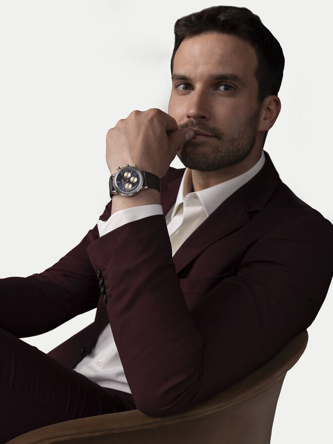 Timex Часовник Timex Marlin® Quartz Chronograph TW2W60400 Черен