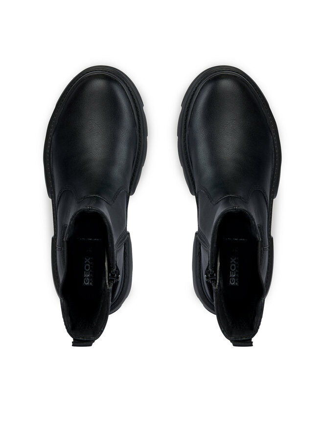 Geox Боти Geox J Junette Girl J36HVE 0BCNH C9999 S Черен
