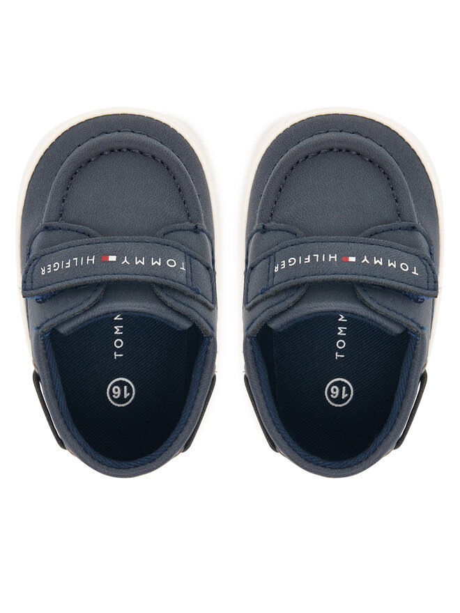 Tommy Hilfiger Halbschuhe Tommy Hilfiger Low Cut Velcro T0B9-34331-0700 Dunkelblau