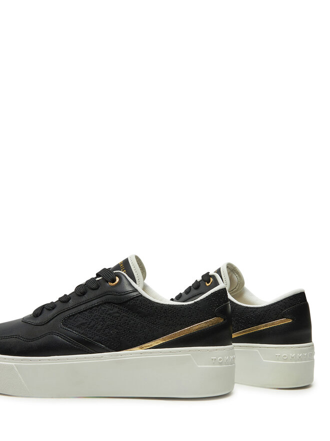 Tommy Hilfiger Zapatillas Tommy Hilfiger Platform Monogram Sneaker FW0FW08121 Negro