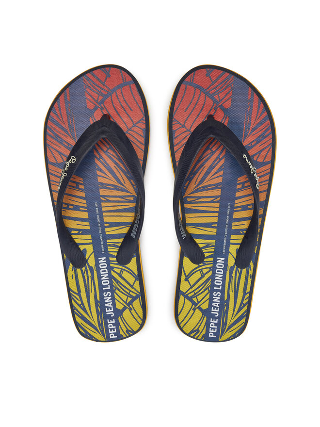 Pepe Jeans Japonki Pepe Jeans Whale Palm PMS70153 Granatowy