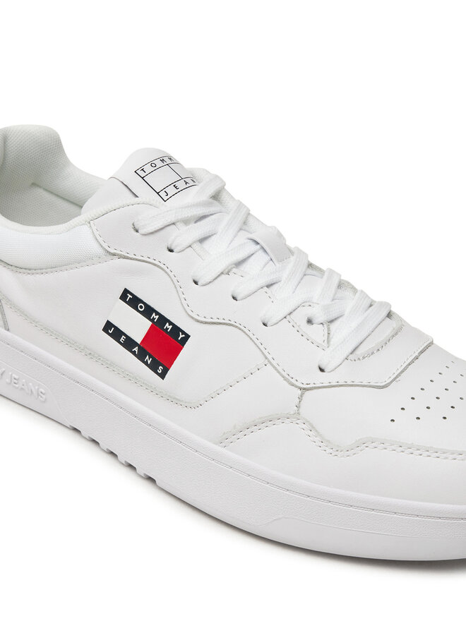 Tommy Jeans Sneakersy Tommy Jeans Tjm Cupsole Leather Ess EM0EM01443 Biały