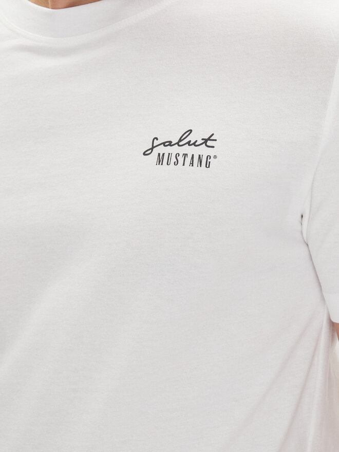 Mustang Mustang T-Shirt Austin 1016280 Λευκό Regular Fit