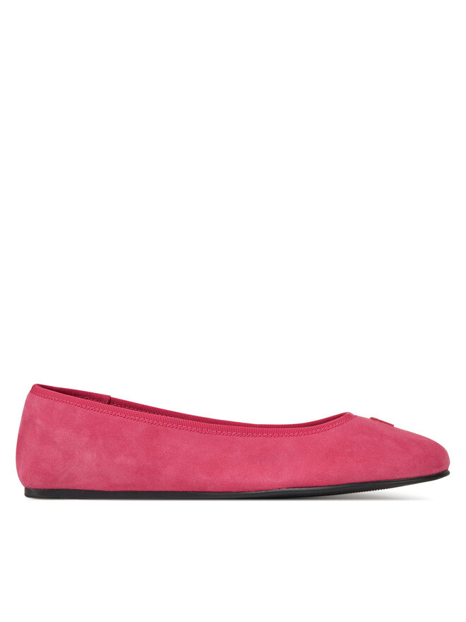 Tommy Hilfiger Baleriny Tommy Hilfiger Th Hardware Suede Ballerina FW0FW08655 Różowy