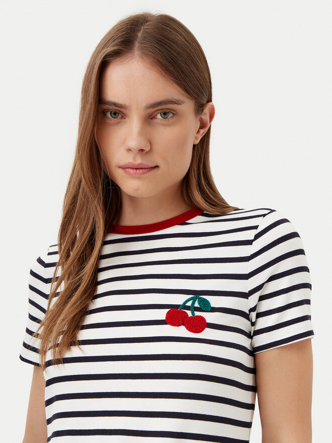 ONLY ONLY Marškinėliai Heart 15318959 Tamsiai mėlyna Regular Fit