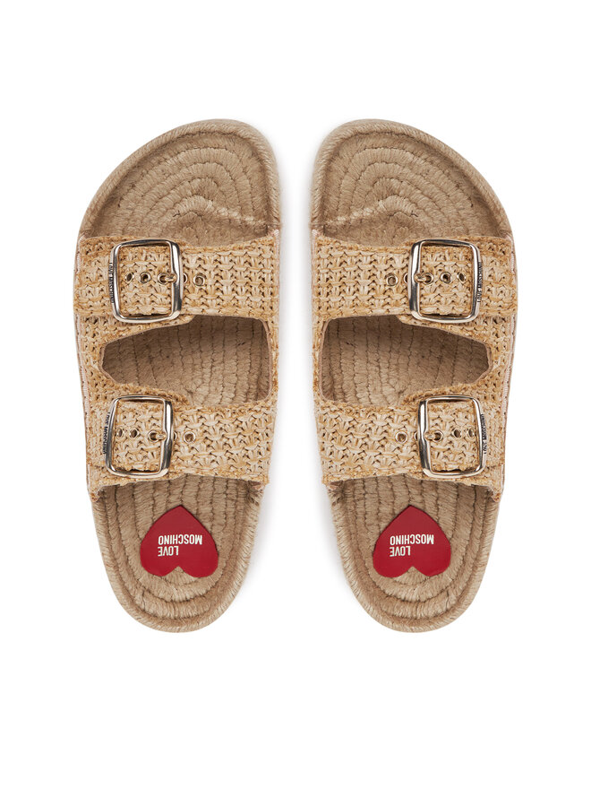 LOVE MOSCHINO Espadrile LOVE MOSCHINO JA28393G0MJQ0107 Bež