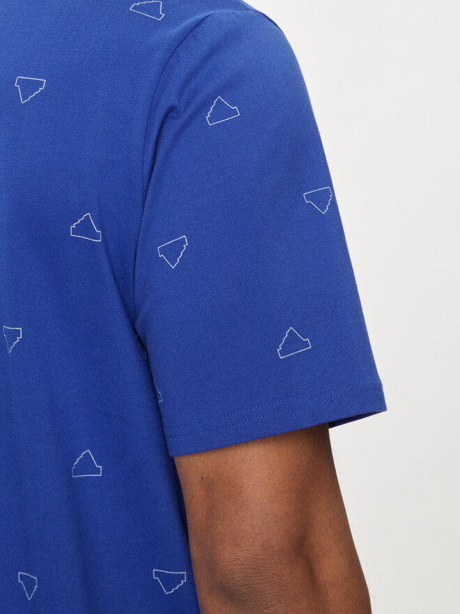 adidas adidas Marškinėliai Seasonal Essentials Monogram Graphic IU0284 Mėlyna Regular Fit