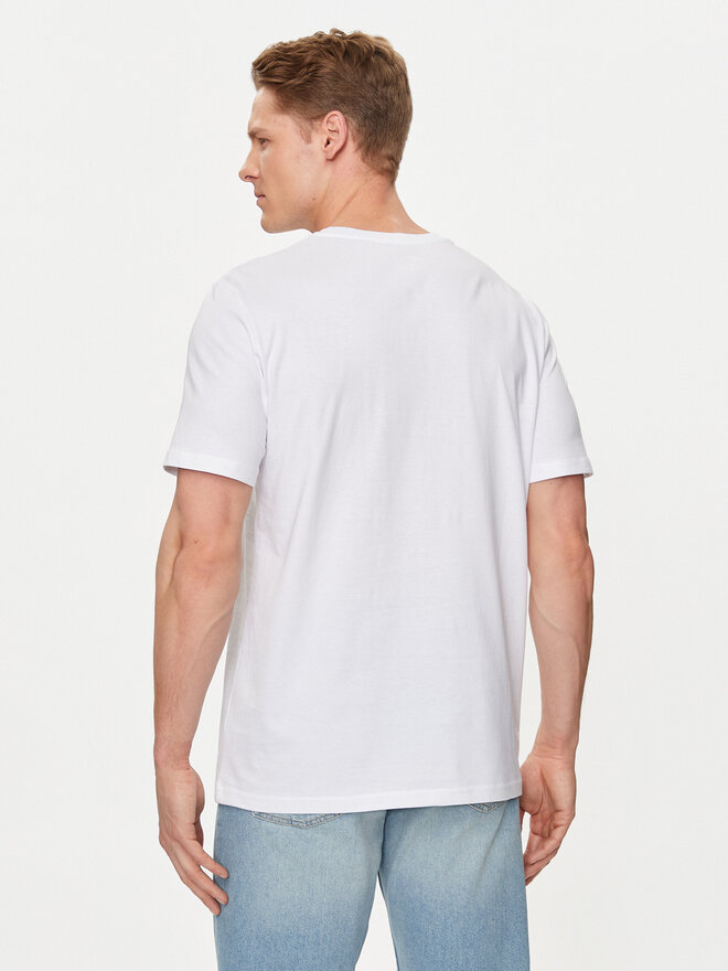 4F 4F Marškinėliai 4FWSS24TTSHM1283 Balta Regular Fit