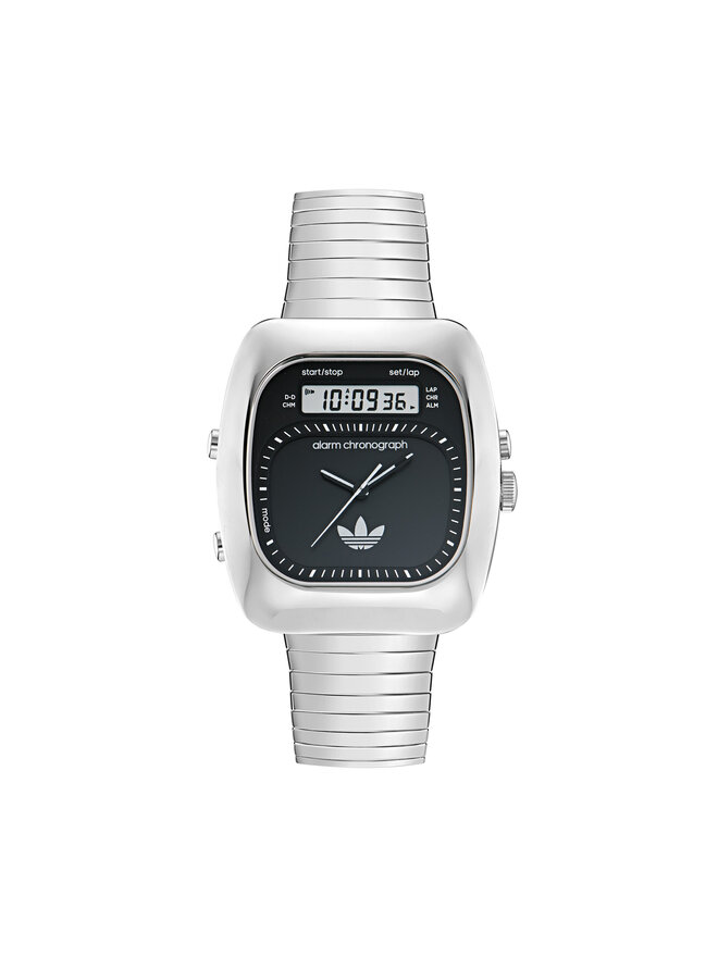 adidas Ρολόι adidas Retro Wave Three Chronograph AOSY25013 Ασημί