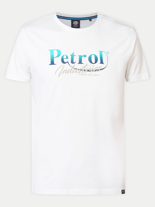 Petrol Industries Petrol Industries Футболка M-1040-TSR634 Білий Regular Fit