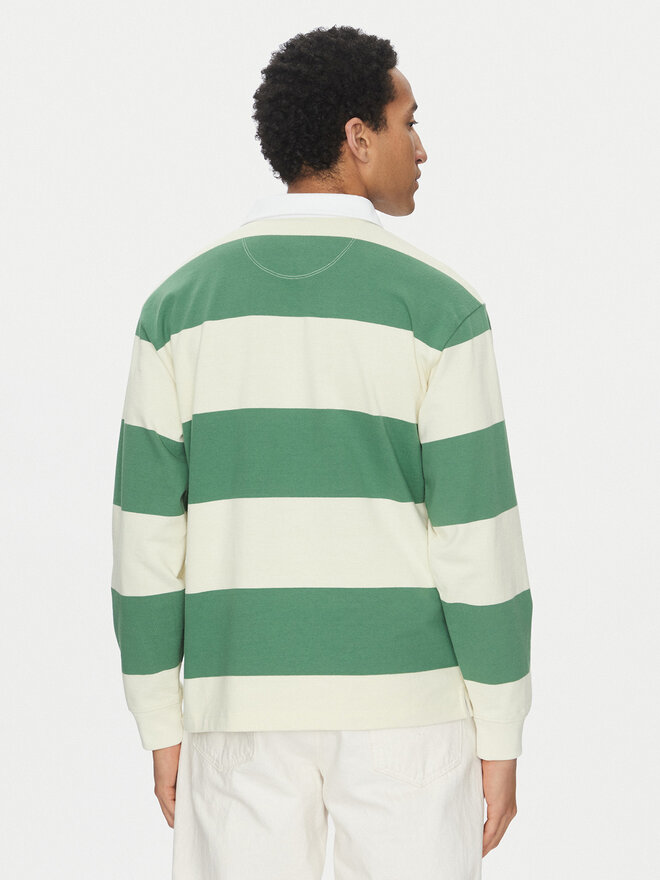Vans Vans Polo marškinėliai Ward Stripe VN000KU8 Žalia Regular Fit