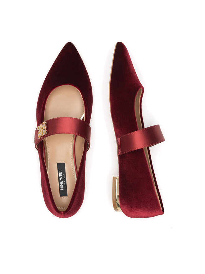 Nine West Baleríny Nine West 8168-1 Bordová