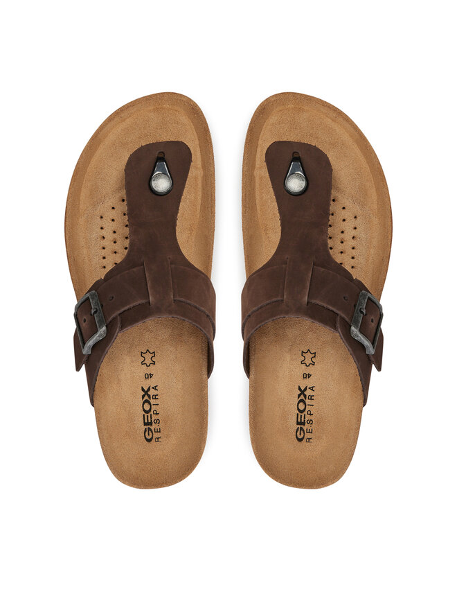 Geox Zehentrenner Geox U Sandal Ghita D U159VD 00032 C6024 Braun