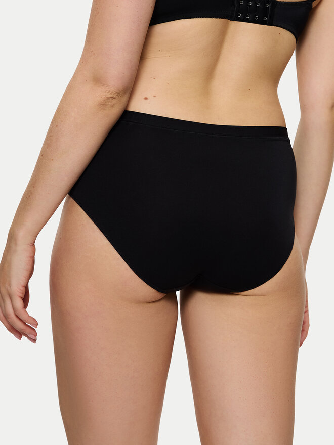 Triumph Triumph Klasikinės kelnaitės aukštu juosmeniu Sense Of Modal 10224787 Juoda