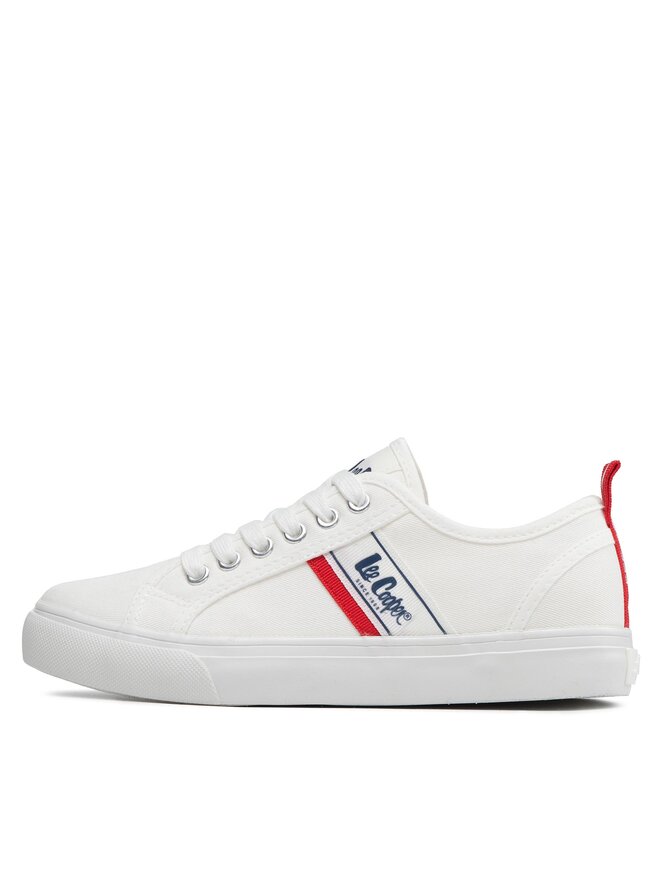 Lee Cooper Sneakers aus Stoff Lee Cooper LCW-22-31-0830LA Weiß