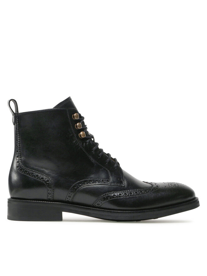 Lord Premium Čižmy Lord Premium Boots Brogues 5601 Čierna