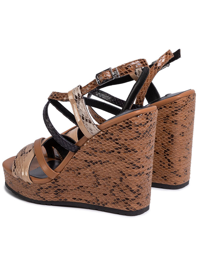 Sandales Liu Jo Lucy 16 Wedge Sandal SA0065 EX005 Marron fr.eschuhe.ch