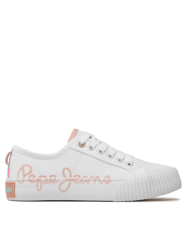 Pepe Jeans Sneakersy Pepe Jeans Ottis Log G PGS30577 Biela