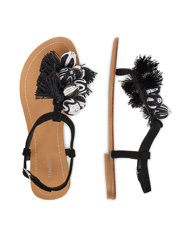 DeeZee Sandalen DeeZee F103-100 Schwarz