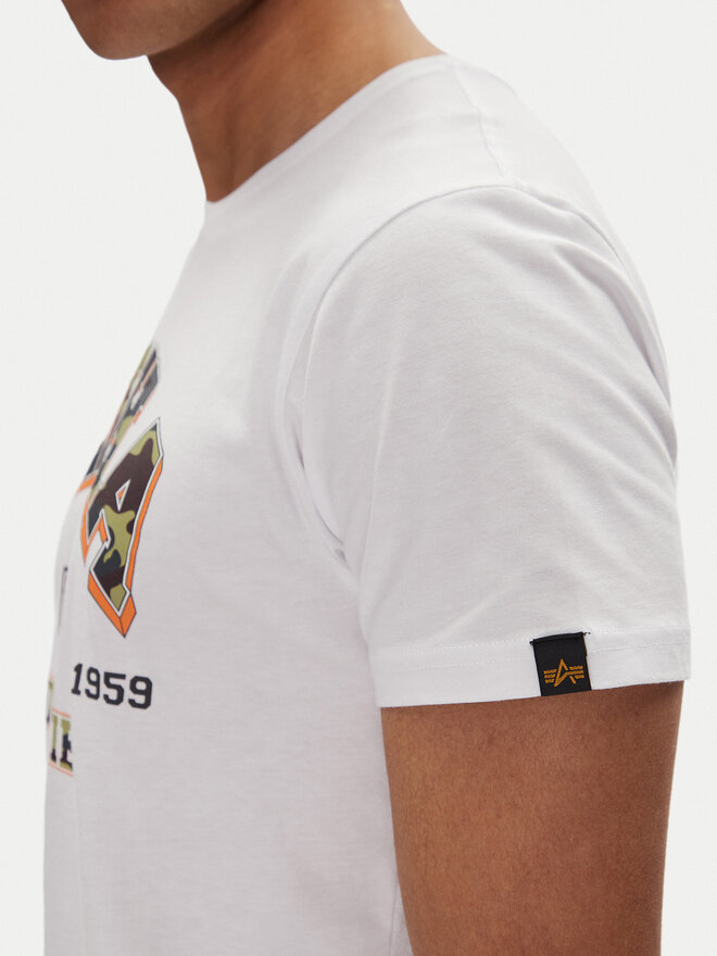 Alpha Industries Alpha Industries Camiseta Small Logo 146511 Blanco Regular Fit