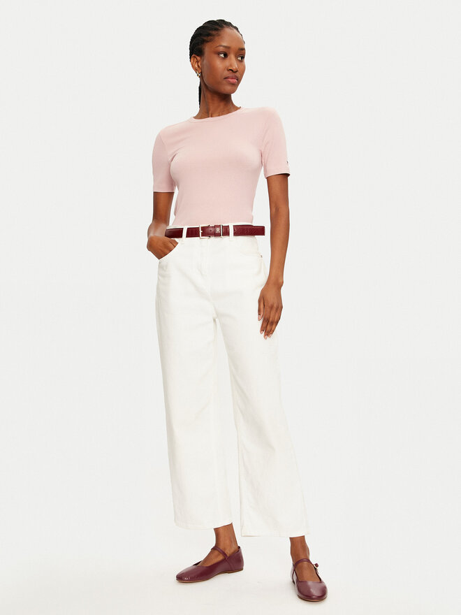 Tommy Hilfiger Tommy Hilfiger T-Shirt WW0WW43918 Rosa Slim Fit