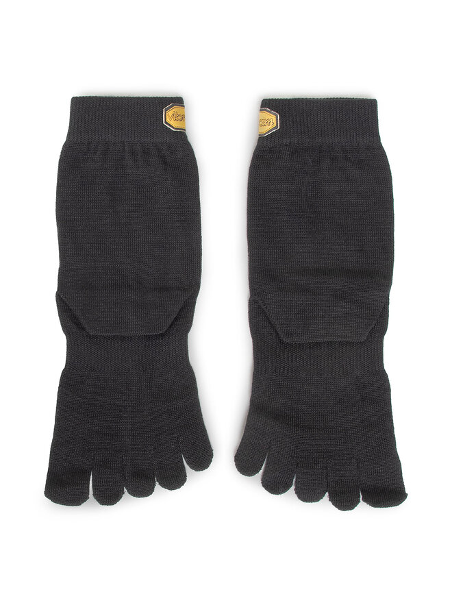 Vibram Fivefingers Unisex Magasszárú Zokni Vibram Fivefingers Blend Crew S15C01M Fekete