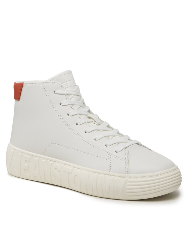 Tommy Jeans Sneakersy Tommy Jeans Tjm Outsole Mid Cut EM0EM01218 Biały