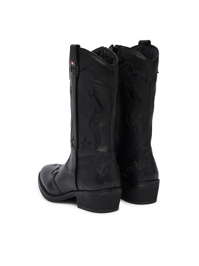 Tommy Hilfiger Cowboystiefel Tommy Hilfiger T3A6-35193-0036 Schwarz