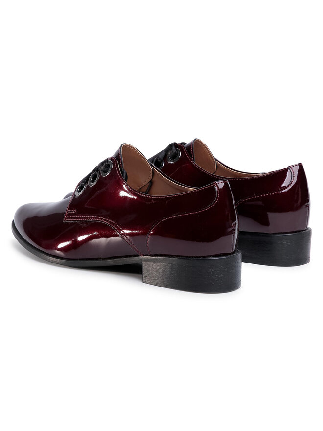 Sagan Nizki čevlji Sagan 3690 Bordo rdeča