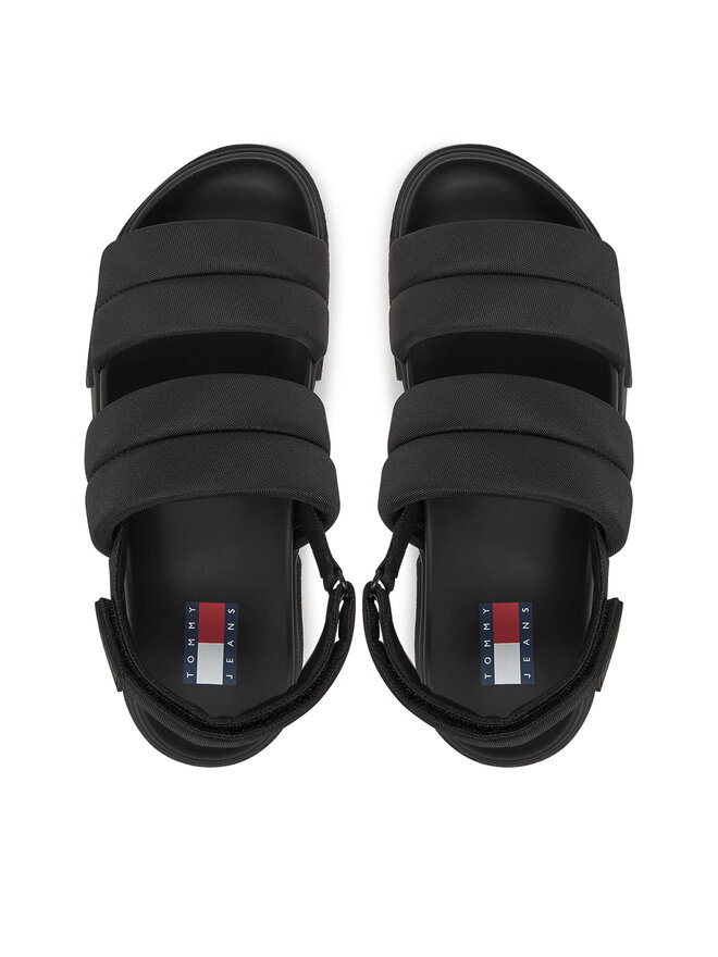 Tommy Jeans Σανδάλια Tommy Jeans Tjw Flatform Sandal EN0EN02802 Μαύρο