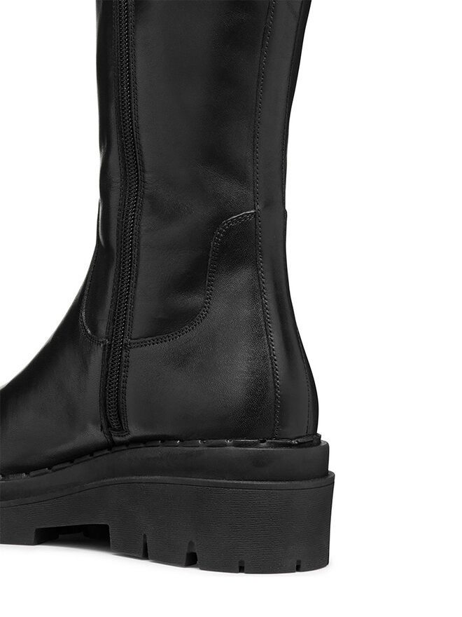 Geox Kozačky Geox D Felleny D46XED 043NH C9999 Černá