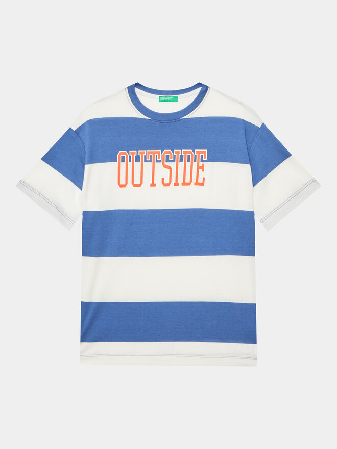 United Colors Of Benetton United Colors Of Benetton Camiseta 3ZNBC10BN Azul Regular Fit