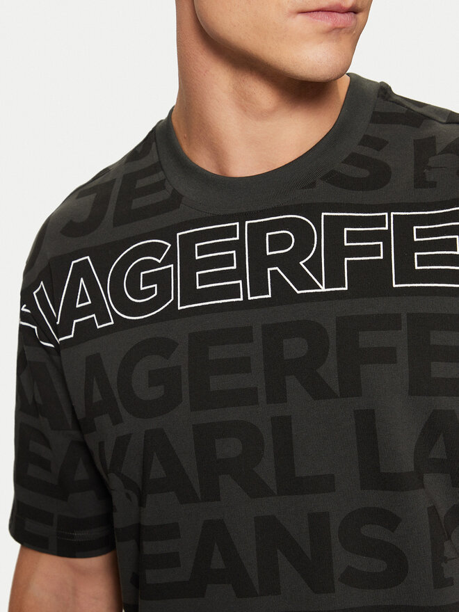 KARL LAGERFELD KARL LAGERFELD Camiseta A1M17114 Negro Regular Fit