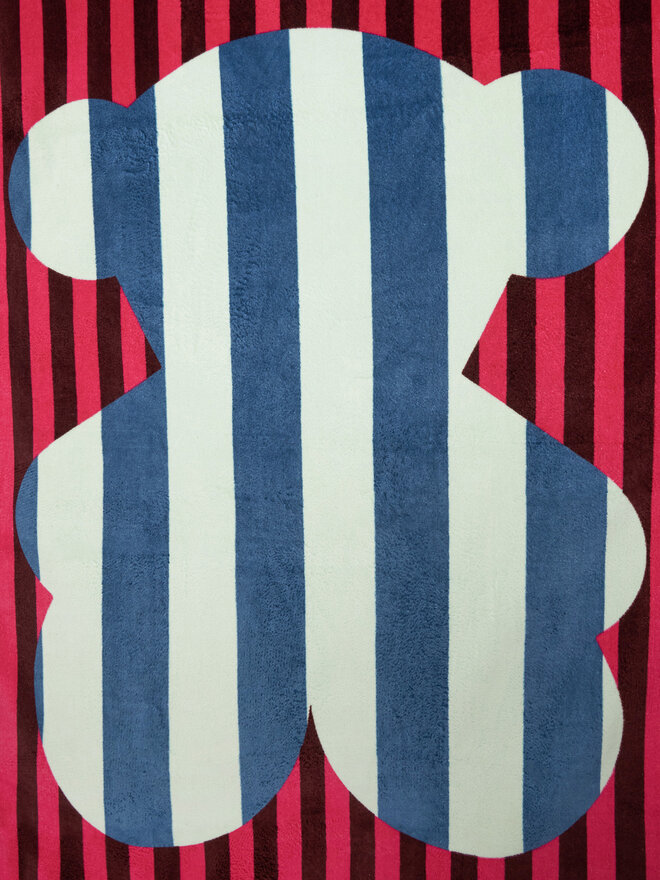 TOUS Рушник TOUS T Stripes Motifs 20024438 Голубий