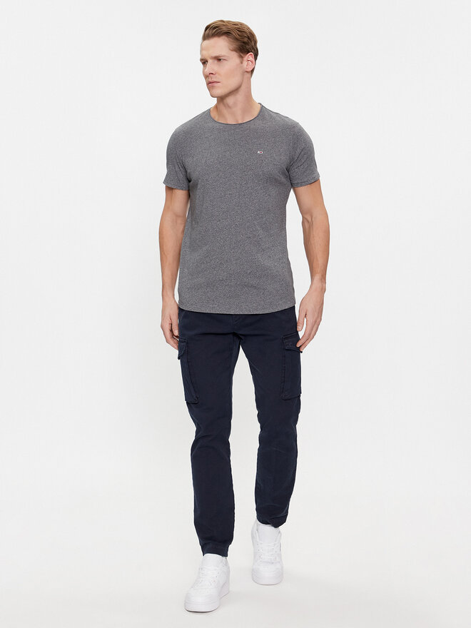 Tommy Jeans Tommy Jeans Marškinėliai Jaspe DM0DM09586 Pilka Slim Fit