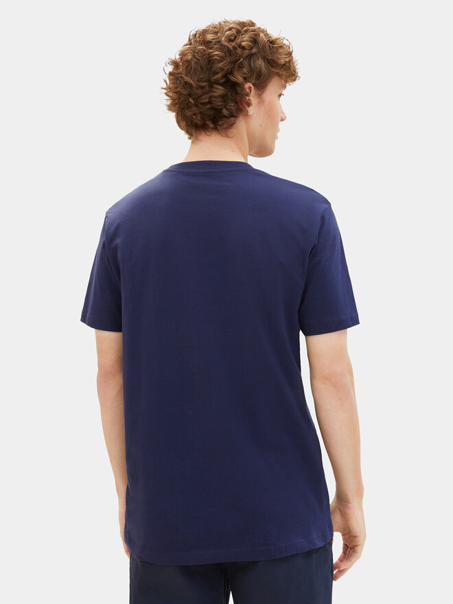 Tom Tailor Denim Tom Tailor Denim Póló 1040838 Sötétkék Regular Fit