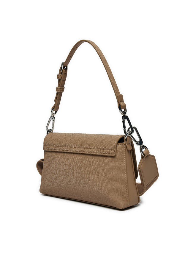 Calvin Klein Ročna torba Calvin Klein Ck Must Dbl Strap Mini Bag_Mono K60K613088 Rjava