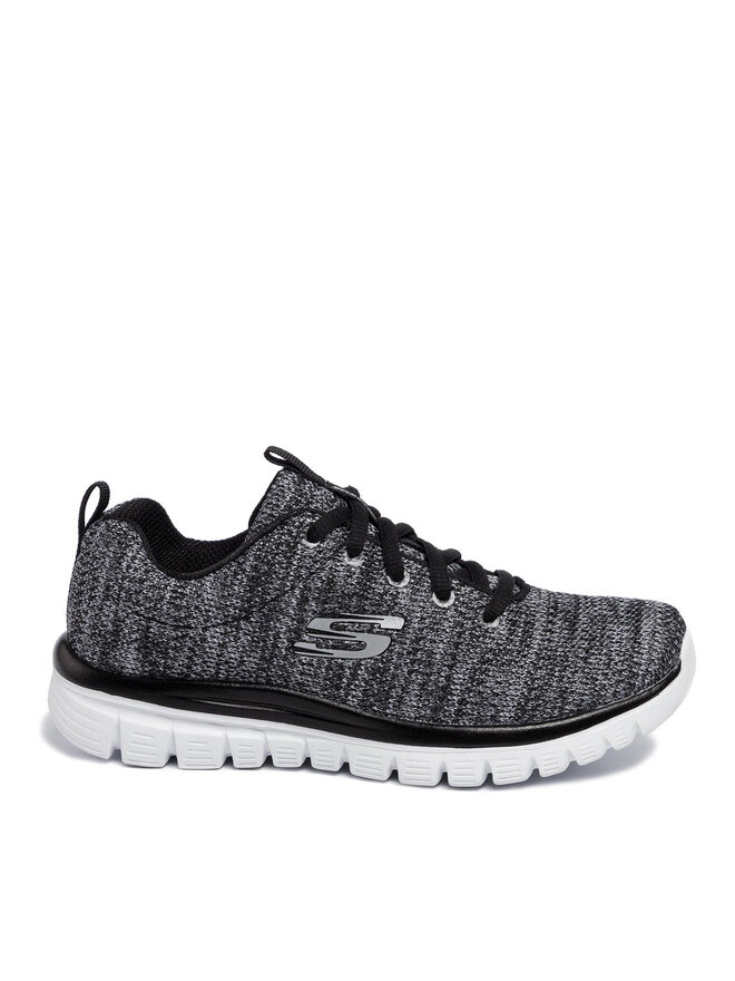 Skechers Sneakersy Skechers Twisted Fortune 12614/BKW Šedá