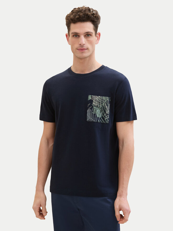 Tom Tailor Tom Tailor Póló 1040945 Sötétkék Regular Fit
