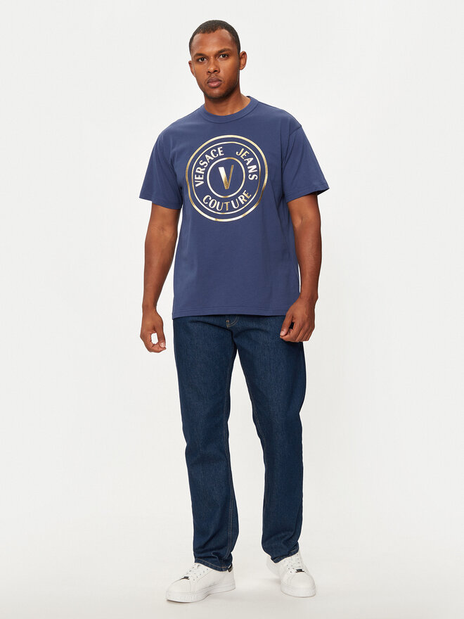 Versace Jeans Couture Versace Jeans Couture Camiseta 77GAHT01 Azul marino Regular Fit